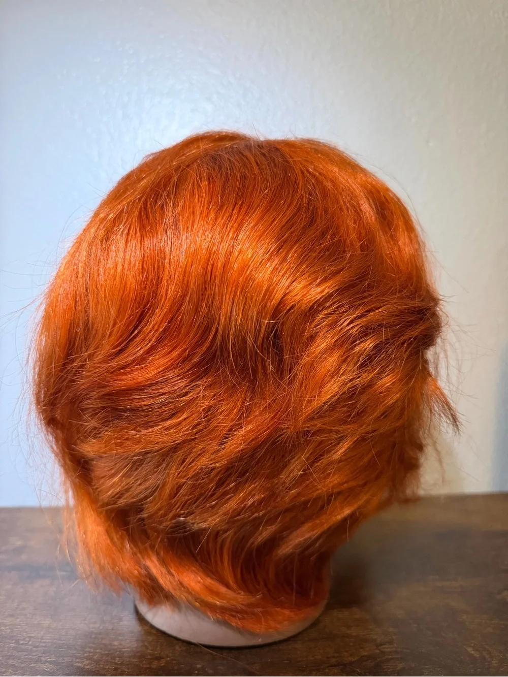 Vibrant Orange Lace Front Women's Wig - Unbranded
